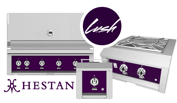 Hestan 963971 4 piece Lush Purple Kitchen Appliances Package