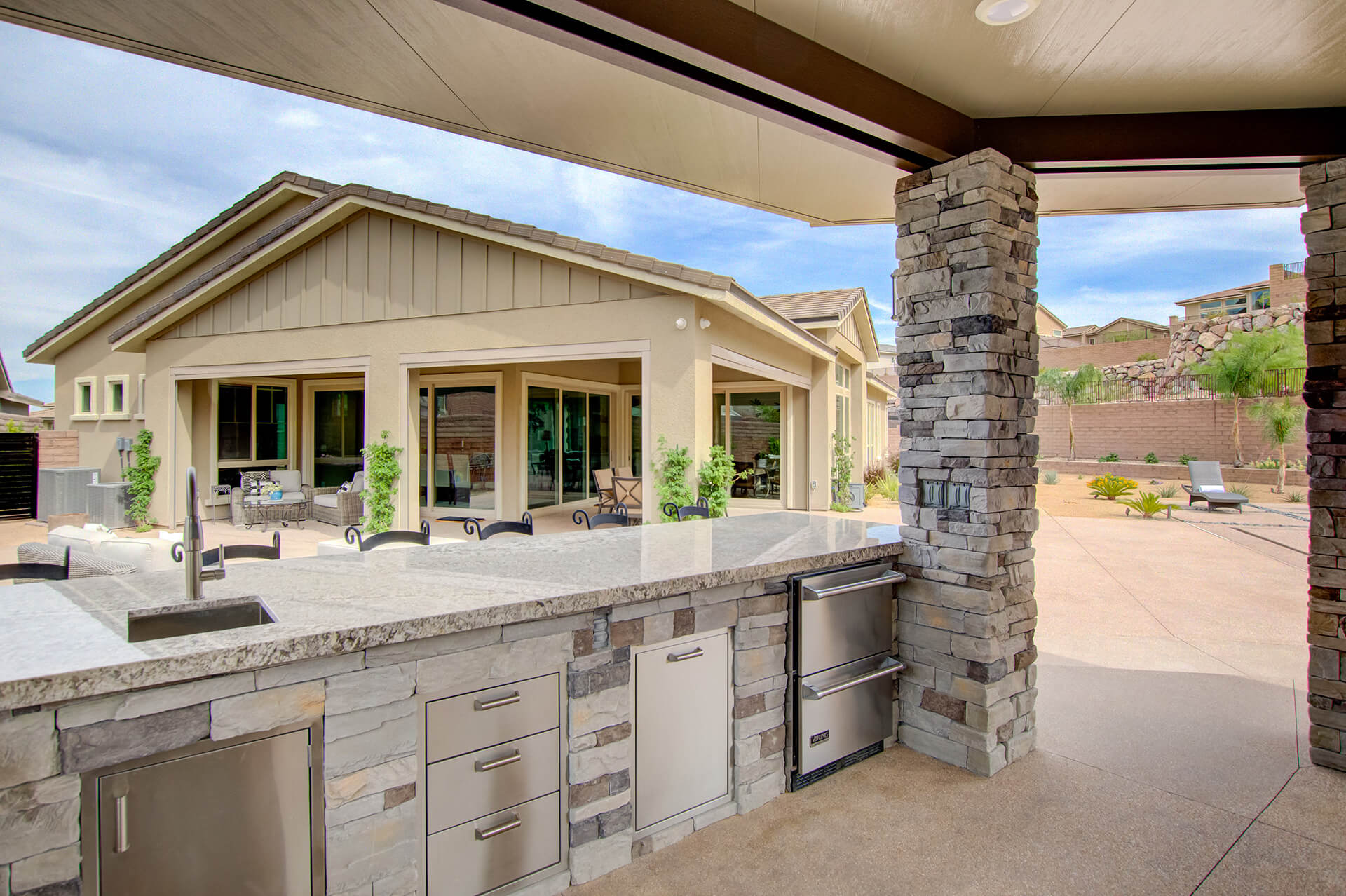 Custom Outdoor Living - Custom Outdoor Kitchen and Living Environment Design and Construction